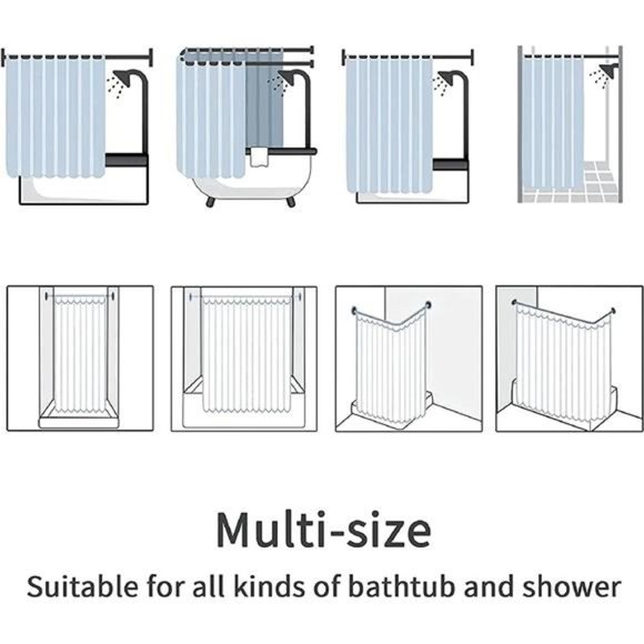 4 Pcs The Grinch Christmas Shower Curtain Set, Toilet Cover and Bath Mat 72x72 - Picture 4 of 7